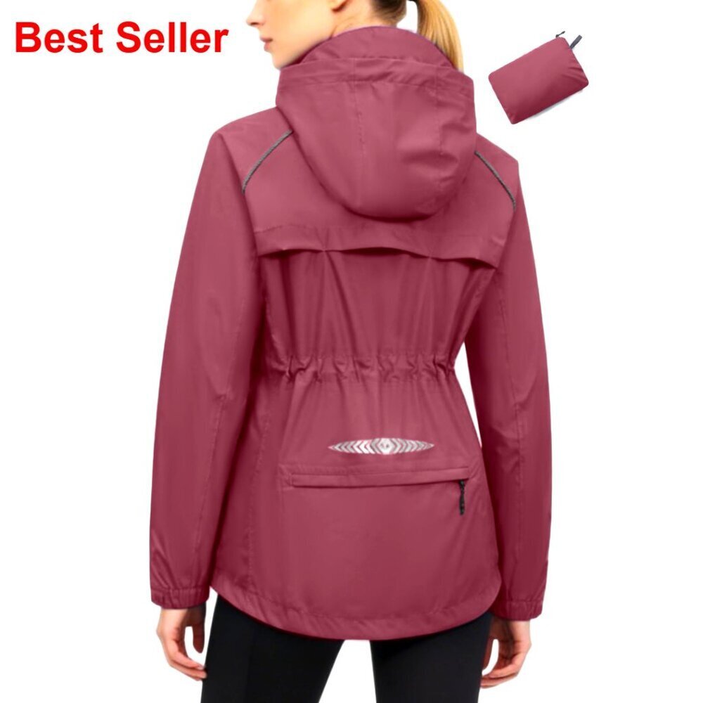 Lightweight Packable Cycling Jacket Waterproof Windbreaker for Running Biking